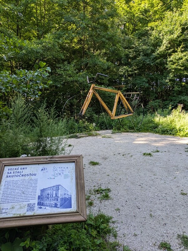 turcianska zahradka - bicykel
