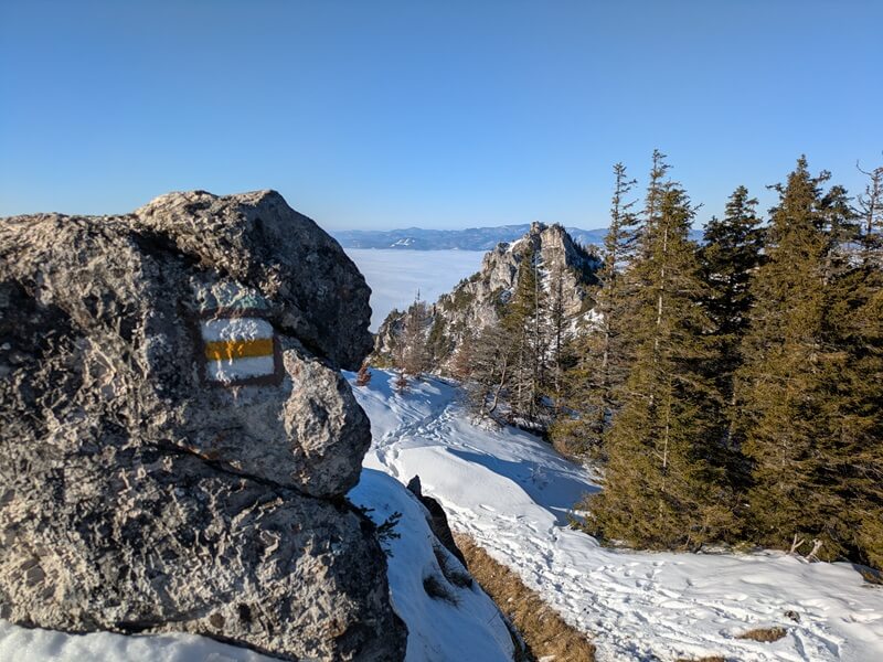 Zimný okruh z Blatnice cez Ostrú až na Tlstú
